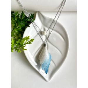 Angyalszárny nyaklánc- kék/fehér Angyalszárny nyaklánc- kék/fehér
