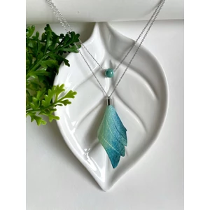 Angyalszárny nyaklánc- menta/mélytürkiz Angyalszárny nyaklánc- menta/mélytürkiz