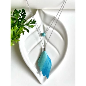 Angyalszárny nyaklánc- türkizkék Angyalszárny nyaklánc- türkizkék