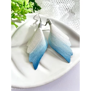 Angyalszárny fülbevaló - kék/fehér Angyalszárny fülbevaló - kék/fehér
