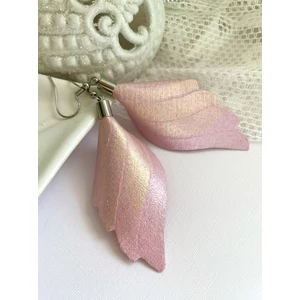 Angyalszárny fülbevaló - rózsaszín/rosegold Angyalszárny fülbevaló - rózsaszín/rosegold