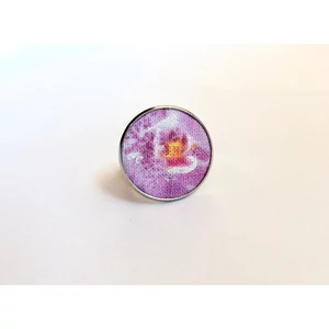 Orchidea gyűrű gyöngyház csillogással