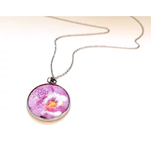 Orchidea nyaklánc gyöngyház csillogással