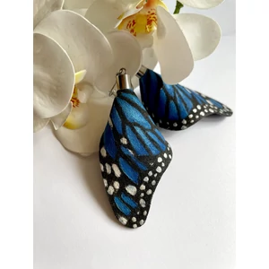 Kék pillangó fülbevaló
