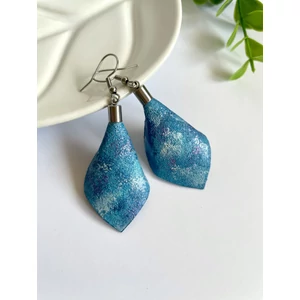 Sziromlevél fülbevaló kék árnyalatai