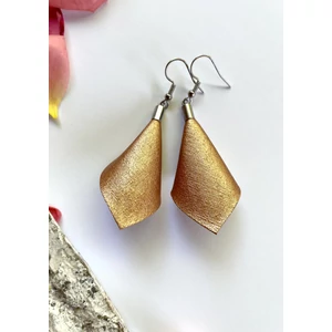 Sziromlevél fülbevaló - bronz