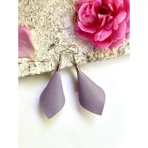 Sziromlevél fülbevaló - lila