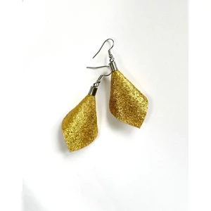 Extra csillogó sziromlevél fülbevaló - arany Extra csillogó sziromlevél fülbevaló - arany