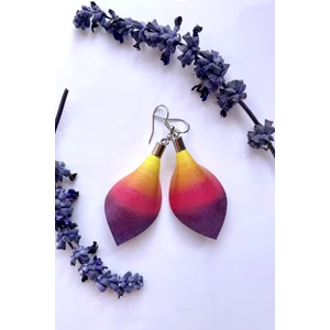 Sziromlevél fülbevaló átmenetes - napnyugta