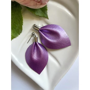 Lélekcsepp fülbevaló - Lila rózsa (rózsaszínes lila)