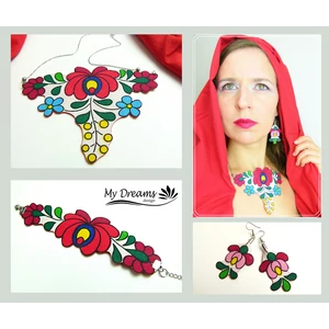 Matyó mintás ékszer szett - 3 részes Matyó mintás ékszer szett - 3 részes