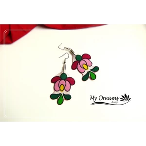 Matyó mintás fülbevaló