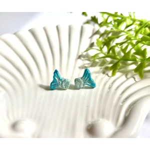 Mese szett fülbevaló - Sellő kék (fémmentes változatban is kérheted)