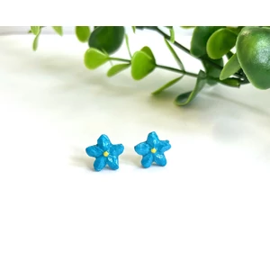Kis virág fülbevaló - nefelejcskék (fémmentes változatban is kérheted)