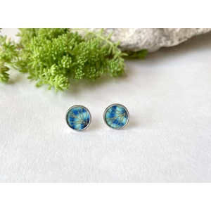 Portugál álom - kerek bedugós fülbevaló