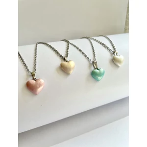 Szív nyaklánc - több színben