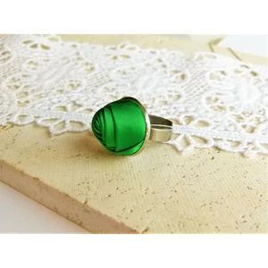 Zöld rózsás gyűrű Zöld rózsás gyűrű