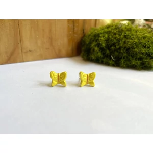 Pillangó fülbevaló - sárga (fémmentes változatban is kérheted)