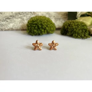 Kis virág fülbevaló - bronz (fémmentes változatban is kérheted)