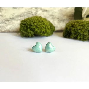 Szívecske fülbevaló - világos kék  (fémmentes változatban is kérheted)