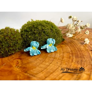 Ibolya fülbevaló -  kék (fémmentes változatban is kérheted)