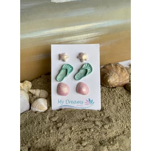 Tengerparti élmények  3 db-os fülbevaló szett 3.