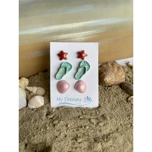 Tengerparti élmények  3 db-os fülbevaló szett 4.