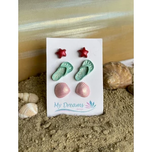 Tengerparti élmények  3 db-os fülbevaló szett 6.