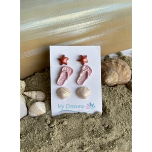 Tengerparti élmények  3 db-os fülbevaló szett 5.