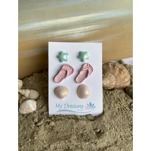 Tengerparti élmények  3 db-os fülbevaló szett 10.