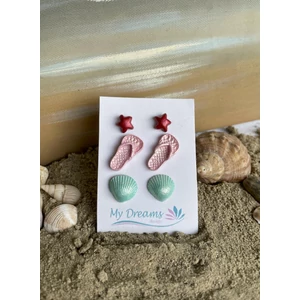 Tengerparti élmények  3 db-os fülbevaló szett 12.