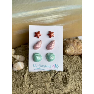 Tengerparti élmények  3 db-os fülbevaló szett 14.