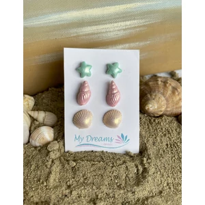 Tengerparti élmények  3 db-os fülbevaló szett 17.