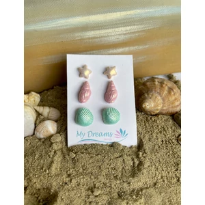 Tengerparti élmények  3 db-os fülbevaló szett 18.