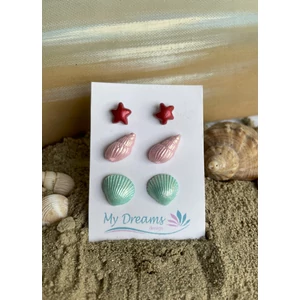 Tengerparti élmények  3 db-os fülbevaló szett 19.