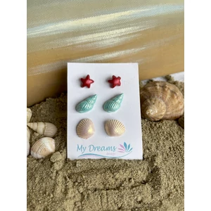 Tengerparti élmények  3 db-os fülbevaló szett 20.