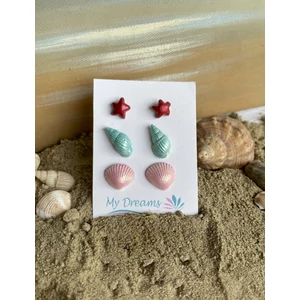 Tengerparti élmények  3 db-os fülbevaló szett 21.