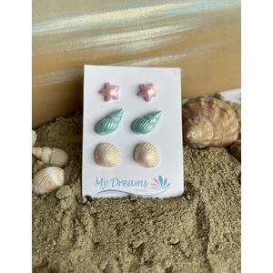 Tengerparti élmények  3 db-os fülbevaló szett 23.