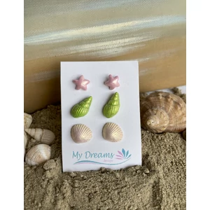 Tengerparti élmények  3 db-os fülbevaló szett 24.