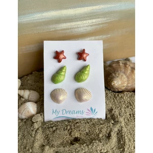 Tengerparti élmények  3 db-os fülbevaló szett 25.