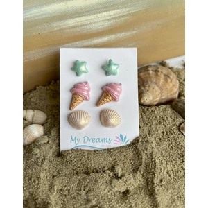 Tengerparti élmények  3 db-os fülbevaló szett 28.