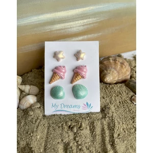 Tengerparti élmények  3 db-os fülbevaló szett 33.