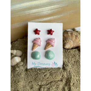 Tengerparti élmények  3 db-os fülbevaló szett 31.