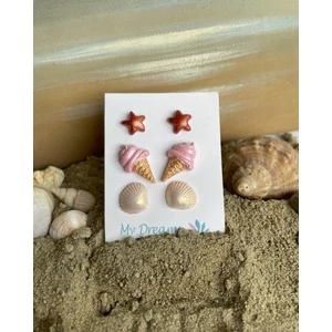 Tengerparti élmények  3 db-os fülbevaló szett 29.