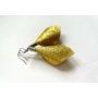Kép 2/5 - Extra csillogó sziromlevél fülbevaló - arany