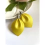 Kép 1/5 - Lélekcsepp fülbevaló - Citrusfény (citromsárga)