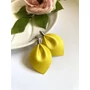 Kép 3/5 - Lélekcsepp fülbevaló - Citrusfény (citromsárga)