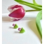 Kép 1/5 - Tulipán fülbevaló - rózsaszín