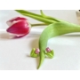 Kép 3/5 - Tulipán fülbevaló - rózsaszín