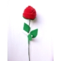 Kép 2/3 - Piros bársony rózsa 1 szál